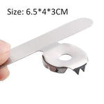 1pc Garlic Peeler Stainless Steel Multifunctional Chestnut Ginger Peeler Creative Kitchen Gadget Hand Holder Peeler Tools