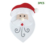 3pcs/set Christmas Decorations For Home Snowman Cutlery Bags Christmas Santa Claus Kitchen Dining Table Cutlery Suit Set Decor