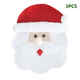 3pcs/set Christmas Decorations For Home Snowman Cutlery Bags Christmas Santa Claus Kitchen Dining Table Cutlery Suit Set Decor