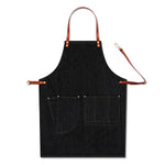 Kitchen Black Denim BBQ Cleaning Apron Cooking Apron Bartender Man Cowboy Antifouling Chef Pinafore Delantal Waiter Tablier