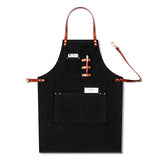 Kitchen Black Denim BBQ Cleaning Apron Cooking Apron Bartender Man Cowboy Antifouling Chef Pinafore Delantal Waiter Tablier