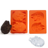 Star Wars Ice Tray Silicone Mold Ice Cube Tray Chocolate Mould Death Star Darth Vader R2D2 Hans Solo Falco