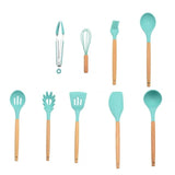 12PCS Silicone Kitchenware Cooking Utensils Set Heat Resistant Kitchen Non-Stick Cooking Utensils Baking Tools With Storage Box