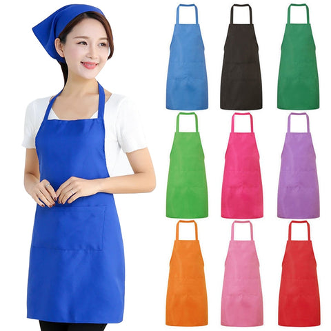 9 Color Kitchen Sleeveless Aprons adult bib High Quality Plain Cooking pinafore Household Cleaning Home Cooking Accessory