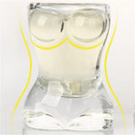 KANNERT 22 ml New Sexy Lady Torso Durable Double Wall Whiskey Glasses Wine Shot Glass Chest Beer Cup  Bar Nightclub Wine Glass