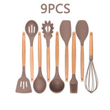 12PCS Silicone Kitchenware Cooking Utensils Set Heat Resistant Kitchen Non-Stick Cooking Utensils Baking Tools With Storage Box