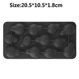 Skull Ice Maker Mold Bones Ball Tray Cake Candy Tools Kitchen Gadgets 4 6 Grid 3D Silicone Whiskey Ice Ball Mold