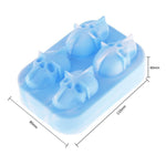 Skull Ice Maker Mold Bones Ball Tray Cake Candy Tools Kitchen Gadgets 4 6 Grid 3D Silicone Whiskey Ice Ball Mold