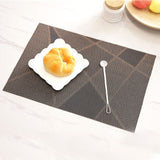 Baispo PVC 4 Pcs/set Heat Resistant Mat Dining Placemat Drying Mats For Dishes Coaster Rug For Bowls Rug For The Kitchen Table