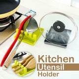 Kitchen Utensil Holder Silicone Spoon Spatula Rack Shelf Portable Multipurpose Stand