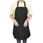 Pure color Cooking Apron For Woman Men Cooking Thicken Household Cleaning Sleeveless Apron Cotton Polyester with Double Pocket