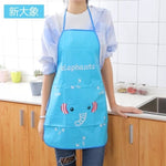 Cartoon Kitchen Apron Rabbit Printing Kids Apron BBQ Bib Apron For Women Cooking Baking Restaurant kids apron Pinafore 50*70cm