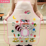 Cartoon Kitchen Apron Rabbit Printing Kids Apron BBQ Bib Apron For Women Cooking Baking Restaurant kids apron Pinafore 50*70cm