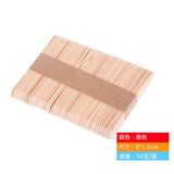 50Pcs/Lot Wooden Craft Ice Cream Sticks Pop Popsicle Sticks Natural Wood Cake Tools DIY kids Handwork Art Crafts Toys Ice Mold