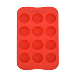 Ice Cube Tray 100% Food Grade Silicone Mold Chocolate Mould 12 Grids Soft Ice Maker Jelly Pudding Mould Ice Cube Maker