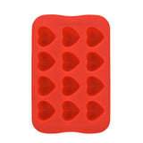 Ice Cube Tray 100% Food Grade Silicone Mold Chocolate Mould 12 Grids Soft Ice Maker Jelly Pudding Mould Ice Cube Maker