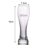 Classic style Clear glass beer mug Red Wine cup Heat resistant Glass Beer Cup Whiskey Cups Glassware Travel Bottle Bar Kitchen