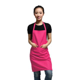 black color 63x70cm polyester classic design work apron kitchen apron with pocket couples apron