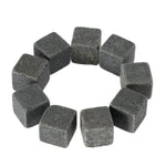 9 Pcs Reusable Whiskey Stones Chillers Granite Wine Drinks Cooler Ice Cubes Whiskey Rocks Bulk