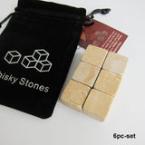 Drixon 100% Natural Whiskey Stones Sipping Ice Cube Whisky Stone Whisky Rock Cooler Wedding Gift Favor Christmas Bar