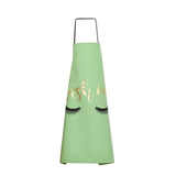 BLUELANS Bronzing love Pattern Lovely Household Cooking Kitchen Cotton Apron Gilding Eyelash Pattern Cook Wear