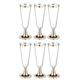 6pcs Disposable Plastic Red Wine Glass Champagne Flutes Glasses Cocktail Party Wedding Drink Cup Christmas Western Cuisine Cup