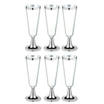 6pcs Disposable Plastic Red Wine Glass Champagne Flutes Glasses Cocktail Party Wedding Drink Cup Christmas Western Cuisine Cup