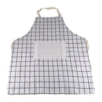 Fashion Printed Household Kitchen Apron With Pocket Soft Cotton Linen Unisex Cooking Aprons Dining Room Restaurant Halterneck