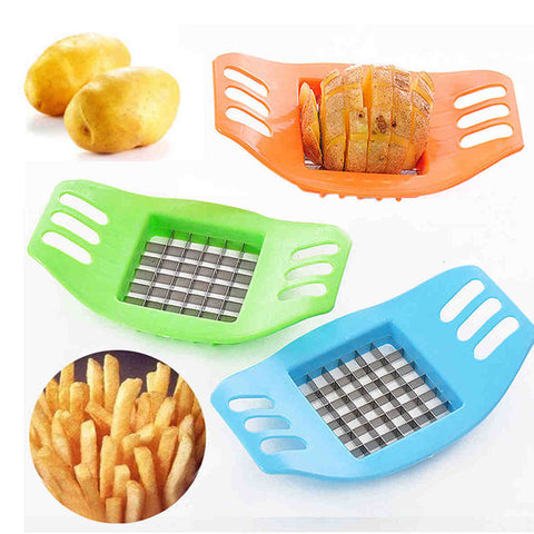 ABS Stainless Steel Potato Cutter Slicer Chopper Kitchen Shredders Cooking Tools Gadgets