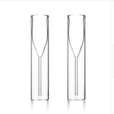 Champagne Glass  Double Wall Glasses Flutes Goblet Bubble Wine Tulip Cocktail Wedding Party  Cup Toast Bodum Thule Xicaras Copo