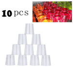 10PCS bar wine glasses 30ml Clear Plastic Disposable Party Shot Glasses Jelly Cups Tumblers Birthday #2h08