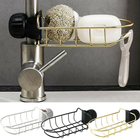 2019 Newest  Kitchen Sink Faucet Sponge Soap Cloth Drain Rack Storage Organizer Holder-Shelf Sponge Holder Bathroom Holder-Shelf